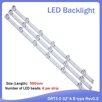 Novo 3 KOS*6LED 590mm LED osvetlitvijo strip bar združljiv za LG 32LB561V UOT A B 32 PALČNI DRT 3.0 32 A B 6916l-2223A 6916l-2224A