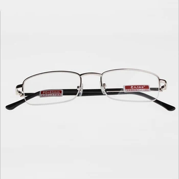 Presbyopia Očala Ultra Lahkih Kovin Pol Okvir Moda Za Moške In Ženske Branje Očala Retro Daljnovidno Očala Z Ohišjem