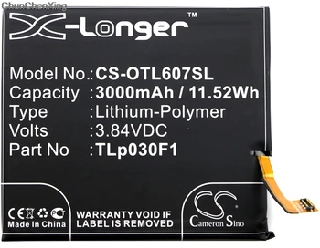 Cameron Kitajsko Baterijo 3000mAh TLp030F1 za Blackberry BBA100-1, BBA100-2, DTEK60, za Smart Vodafone Platinum 7, VFD 900