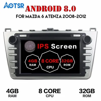Android 8.0 Avto DVD Predvajalnik, GPS Navigacija Radio Stereo Za Mazda 6 Atenza 2008-2012 HD Satnav multimedia CD radio trak radio IPS