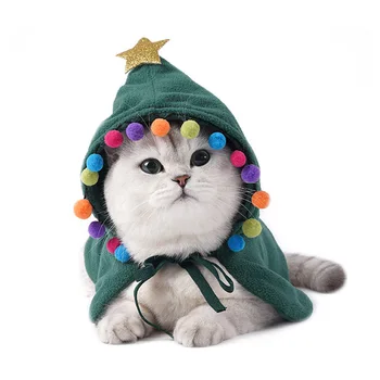 Ljubek Pes Mačka Kostum Božič Plašč Halloween Prikrivanje Mačka Hooded Oblačila