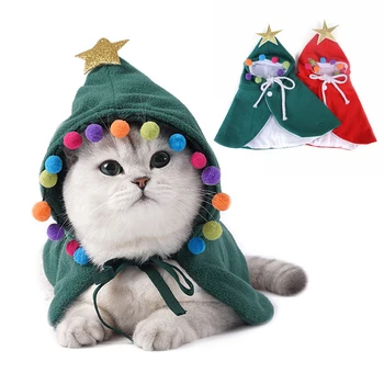 Ljubek Pes Mačka Kostum Božič Plašč Halloween Prikrivanje Mačka Hooded Oblačila