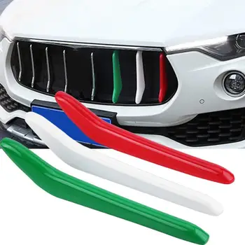 3 kos 3 Barve Avto Sijajni Sprednji Odbijač Žar Dekoracijo Trakov Trim Kritje za Maserati Levante 2017-2018 Avto Styling
