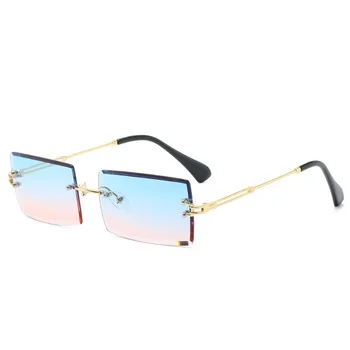 2021 Nov Pravokotnik Trend sončna Očala Ženske Moški PC Očala Leče Zlitine Okvir Visoke Kakovosti Modni Oblikovalec blagovne Znamke sončna Očala UV400