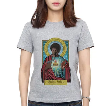 Freddie Mercury Fikcija Saint Mia Saint Jules T Shirt Katolištvo Ženska Oblačila Celuloza Ženski Priložnostne Harajuku Majica Siva Majica S Kratkimi Rokavi