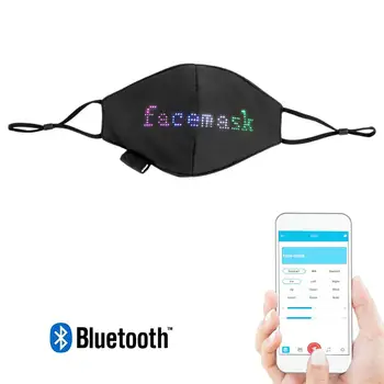 LED Masko Bluetooth APP Urejanje Vzorec Besedilo LED Masko Besedilo Masko Svetlobna Rave Maske za noč Čarovnic, Božič Stranka Festival