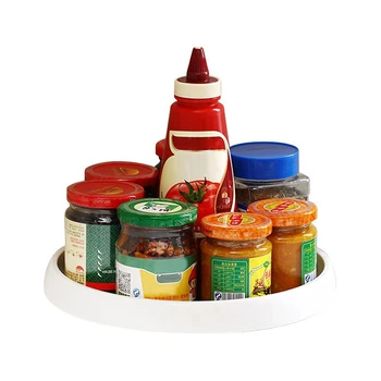 Vrtljiv 360 Krog Spice Jar Shranjevanje Rack Pladenj Gramofon Domači Kuhinji Obračanje Kuhinji Shranjevanje Pladenj Kuhinja Obračanje Spice Rack