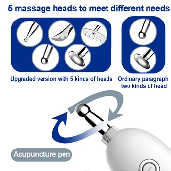2020 Novo 5 V 1 Električni Akupunktura Pero Deset Masaža Pero Meridian Energetske Terapije Pero Lajšanje Bolečin Mini Stimulacije Massager USB