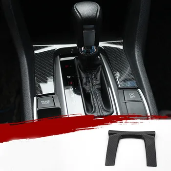ABS Ogljikovih Vlaken Notranje zadeve Prestavna Okvir Polje Plošča Pokrov nadzorna plošča Pokrov Trim Notranje Oblikovanje Za Honda Civic 2016-2020