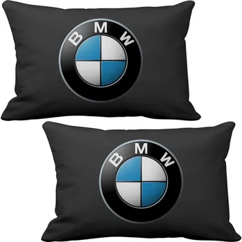 BMW 2 Kos Luksuzni Avto, Vratu Blazino in Črni Les Logotip Keychain Darilo