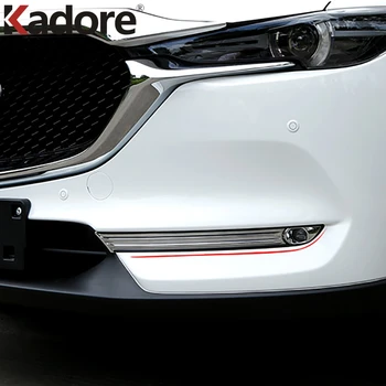 Za Mazda CX-5 CX5 KF 2020 2017-2019 ABS Chrome Spredaj Foglight Luči za Meglo Kritje Trim Avto Nalepke Zaščito Zunanjosti Dodatki