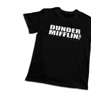 Naravni Bombaž Dunder Mifflin Papir Podjetje Urad majica s kratkimi rokavi Moški je Poleti Lepo Klasičen O Vrh vratu Tee