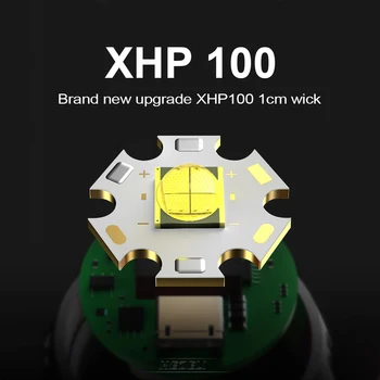 Visoka kakovost XHP100 Lov Svetilka Močna LED Svetilka Luč XHP90 Taktično Svetilke usb Polnilne zunanja svetilka svetilka