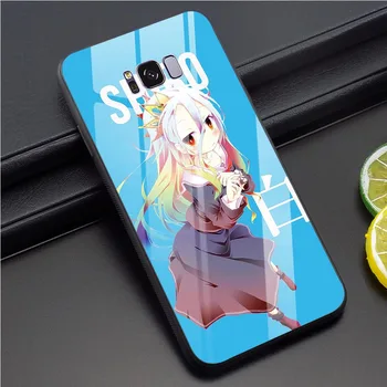 Ne igra Nobene življenje Anime Stekla Primeru Telefon za Samsung A50 Kritje Galaxy A10 A20 A30 A40 A60 Opomba 8 9 10 Plus S7 Rob S8 S9 S10