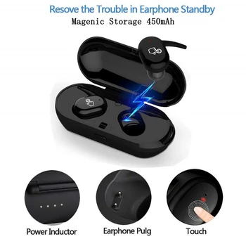 Y30 TWS Brezžični Blutooth 5.0 Slušalke šumov Slušalke 3D Stereo Zvokom za Glasbo V uho Čepkov Za Android IOS Mobilni Telefon
