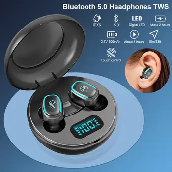 A10 TWS Brezžična tehnologija Bluetooth 5.0 Slušalke šumov IPX6 vodoodporna LED Zaslona za V uho Slušalke 3D Stereo Čepkov