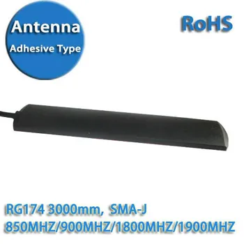 Brezplačna Dostava za GSM, GPRS, 3G Avto Antena Patch antena za RG174 SMA Lepilo Tip 2.5 uporabnike interneta 850MHZ/900MHZ/1800MHZ/1900MHZ 3000mm
