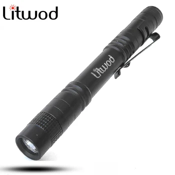 Litwod Z50 Mini Penlight V5 1000LM LED Svetilko, Baklo Žep Lahka Nepremočljiva Luč AAA Baterije Močna Za Kampiranje