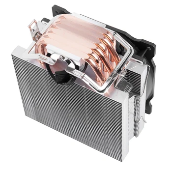 VROČE-SNEŽAKA, 4PIN CPU hladilnik 6 heatpipe En ventilator za hlajenje 12cm fan LGA775 1151 115x 1366 podporo Intel AMD