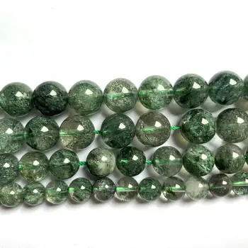 Krog zelena kristal, kamen, naravni biseri gemstone kroglice DIY svoboden kroglice za nakit, izdelava sklop 15