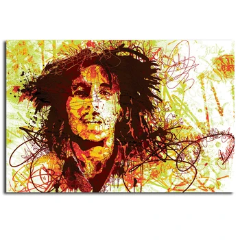 Reggae Om Namah Shivay Bob Marley Ozadje Platno Barvanje, Tiskanje Spalnica Dekoracijo Doma Moderne Stenske Umetnosti Oljna slika, Poster HD