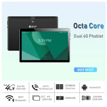 Nov Prihod 10.1 palčni Tablični Računalnik Jedro Octa 4G LTE Telefon Android 9.0 blagovne Znamke Google Play Dual SIM Kartico WiFi, Bluetooth, GPS Tablet