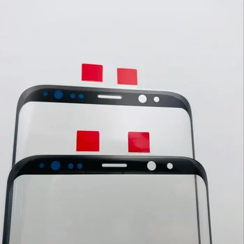Zamenjava Zunanje Steklo Za Samsung Galaxy S8 G950 G950F & S8 Plus G955 LCD-Zaslon na Dotik Sprednje Steklo Zunanjo Lečo