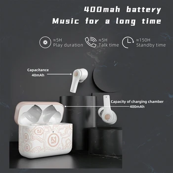 TWS Slušalke Brezžične Stereo Čepkov Bluetooth 5.0 Heaphones z Mikrofonom Slušalke Slušalke za Telefon IOS Android Nepremočljiva
