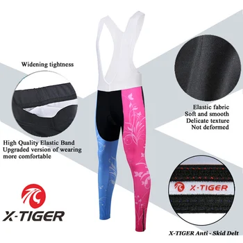 X-Tiger Pro Ženske Zimske Termalne Kolesarski Dres Komplet Dolg Rokav MTB Koles, Kolesarski Uniforme Dirke Cestno Kolo Kolesarjenje bo Ustrezala