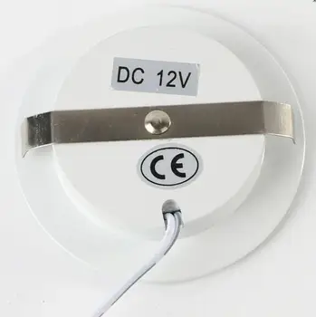 12V Ultra-Tanek Panel LED Skriti Mini LED Zaslon Kuhinjo V Omari Svetlobe Z 2M Priključni Kabel LED svetila Za Dom