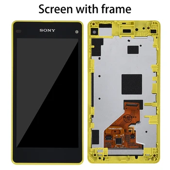 Zaslon na dotik Za Sony Xperia Z1 Mini Kompaktne D5503 M51w LCD-Zaslon Računalnike Senzor Steklena Plošča Montaža Z Okvirjem