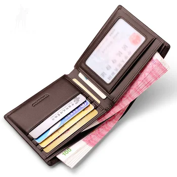 WILLIAMPOLO Moške Kratke usnjene poslovne serija horizontalni moda 20% off denarnice denarnica