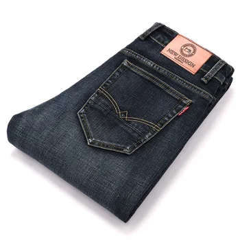 2020 Novega Modela, Jeans, Mens Hlače, Bombaž Deniem Classic Hlače Priložnostne Stretch Slim Visoke Kakovosti Črno Moder Več Stilov