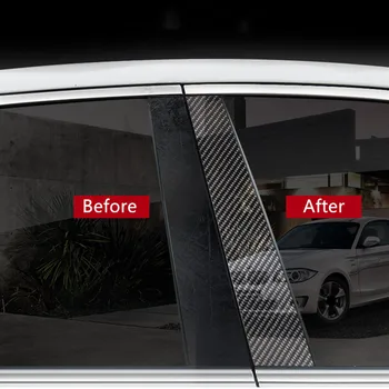 Okno avtomobila B C Stebri Plošče Dekoracijo Nalepke Trim Za Mercedes Benz C Razred W205 GLC X253 Ogljikovih Vlaken Spremenjen Dodatki