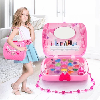 Otroke, Ličila Nastavite Igrača Kit Stroj Princesa Kozmetični Set torbico, ki se Pretvarjamo, Predvajaj Igrače Set za Malo Dekle, Otroci Darilo