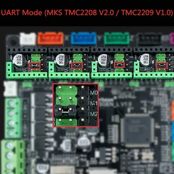 3D Tiskanje Stopil Motornih Voznika Izključi TMC2208 Motornih Voznik z Naravnost Inserter in sklop hladilnega telesa (5Pcs)