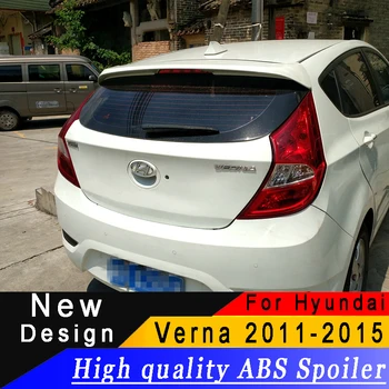 Za Hyundai Verna 2011 do Visoko kakovostne ABS materiala, Hatchback Spojler Premaz ali katero koli barvo Zadaj krilo spojler za Verna