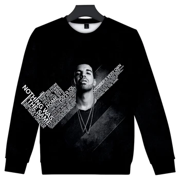 Hip Hop Moški/ženske Modni Drake Majica Vrste Hot-prodaja 2020 Vrhovi Hatless Majica 3D Capless Jeseni, Pozimi Popolno Tiskanje