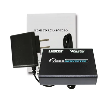 Wiistar AV, S-Video, CVBS Audio HDMI Pretvornik na S VIDEO+ Kompozitnih S VIDEO Preklopnik Adapter Upscaler HD 3RCA za TV PC