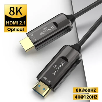 8K Optični HDMI 2.1 Kabel LOKA HDR 4K 120Hz High-Definition Multimedia Interface Kabel za PS5 Samsung QLED TV Ojačevalnik
