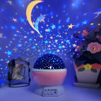 Galaxy Zvezdnato Nebo Ponoči Luči Vrtenje Projektorja Zvezda, Luna LED Lučka Master Projekcija Lučka Otroška Soba Dekor Otroci Rojstni dan Darila