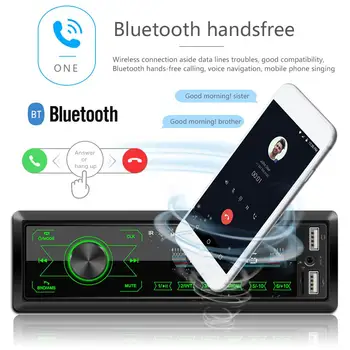 Avto Multimedijski MP3 Predvajalnik, Bluetooth, AUX FM Stereo Auto Radio se Dotaknite Zaslona, MP3 Predvajalnik S Pisanimi Svetlobe Avto Dodatki