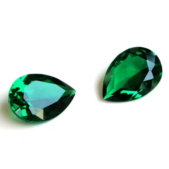 3x5 4x6 hruškaste oblike, zelene cz & nano gemstone barve cz nano kamen veleprodajno ceno