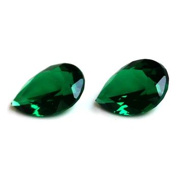 3x5 4x6 hruškaste oblike, zelene cz & nano gemstone barve cz nano kamen veleprodajno ceno