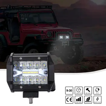 200W 4in Avto LED delovna Lučka Bar svetlobni pramen za Offroad Čoln Traktor Tovornjak 4x4 SUV Luči za Meglo 12V 24V Smerniki za ATV Led Bar