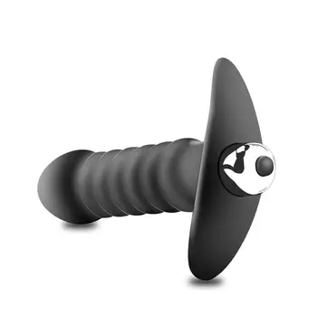 RABBITOW Prilagodljiv Upogljivi Silikona z vibriranjem Analne Kroglice Butt Plug Vibe Vibrator Naključno Barvo
