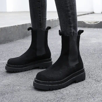 QZYERAI Nov slog črne Jahalne škornje Pravega usnja Ženski škornji na prostem Ženske čevlje cowhide Ženske čevlje Velikost 34-40