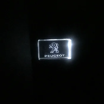 Peugeot Avto, Logotip, Znak, kristalno USB flash disk 4GB 8GB 16GB 32GB 64GB 128GB po meri Logo Zunanji pomnilnik memory stick u disk