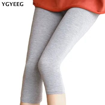 YGYEEG Ženske Legging Black Capri Dokolenke Plus Velikost Fitnes Športne Hlače Sredi Tele Spandex Visoko Pasu Stretch Skinny Hlače