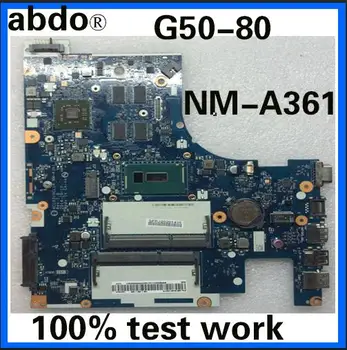 Abdo ACLU3/ACLU4 NM-A361 matično ploščo za Lenovo G50-80 G50-80 zvezek motherboard CPU 3805U R5 M330 DDR3 test